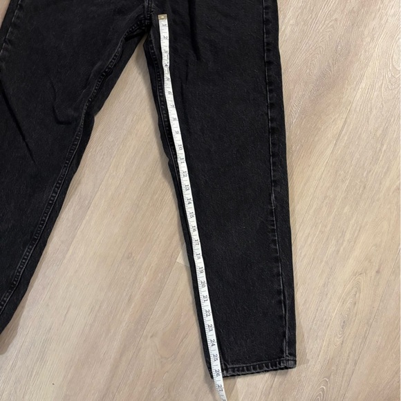 Zara black denim high rise crop bottom denim jean - Picture 7 of 11